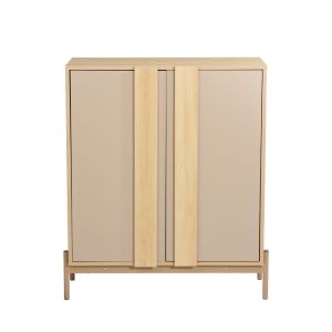 CAPPUCCINO ΚΟΜΟΤΑ-ΠΑΠΟΥΤΣΟΘΗΚΗ 2ΠΟΡΤΕΣ 3ΡΑΦΙΑ SONOMA LATTE 84.4x36.5x97cm