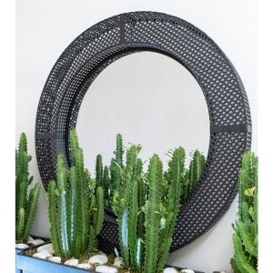 CANNE ΚΑΘΡΕΠΤΗΣ ΤΟΙΧΟΥ ΜΑΥΡΟ 80x80x7cm