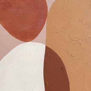 TERRE ΠΙΝΑΚΑΣ ΔΙΑΚΟΣΜΗΤΙΚΟΣ ΜΕ ΚΟΡΝΙΖΑ 80x120x4cm ΚΑΜΒΑΣ ΜΠΕΖ ΚΑΦΕ ΞΥΛΟ ΛΕΥΚΟ