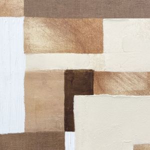 ATERNA ΠΙΝΑΚΑΣ ΔΙΑΚΟΣΜΗΤΙΚΟΣ ΜΕ ΚΟΡΝΙΖΑ 80x120x4cm ΚΑΜΒΑΣ ΚΑΦΕ ΜΠΕΖ PS