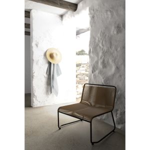 CORD ΠΟΛΥΘΡΟΝΑ ΦΥΣΙΚΟ ΜΑΥΡΟ 73x64x71cm