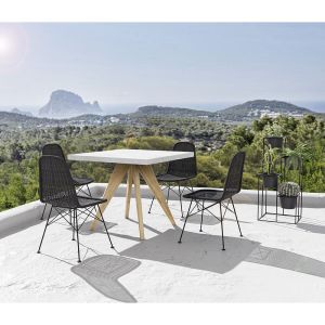 TERRAZZO ΤΡΑΠΕΖΙ TERRAZZO 90x90x75cm