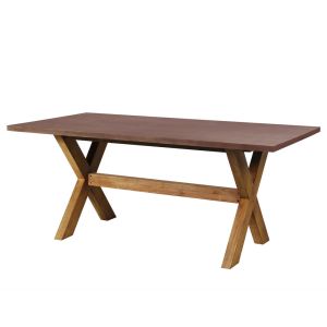 POMPEI ΤΡΑΠΕΖΙ RUST RED 200x100x74.5cm