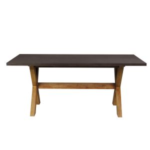 POMPEI ΤΡΑΠΕΖΙ RUST RED 200x100x74.5cm