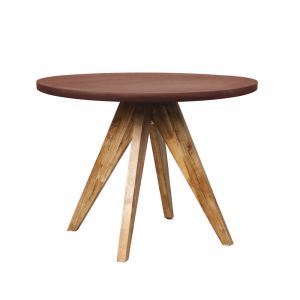 POMPEI ΤΡΑΠΕΖΙ RUST RED 120x120x74.5cm