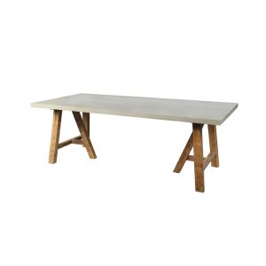 ERESOS ΤΡΑΠΕΖΙ CEMENT ΑΝΟΙΧΤΟ 200x100x76cm