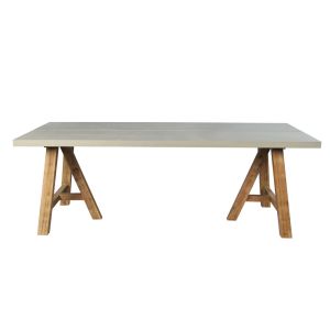 ERESOS ΤΡΑΠΕΖΙ CEMENT ΑΝΟΙΧΤΟ 200x100x76cm