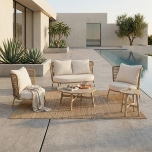 LANAI COFFEE TABLE ΦΥΣΙΚΟ 50x50x48cm