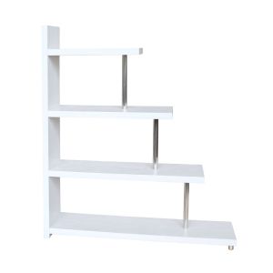 SWIVEL ΒΙΒΛΙΟΘΗΚΗ ΛΕΥΚΟ OAK 120x29x135.8cm
