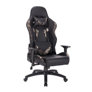 AVENGER ΚΑΡΕΚΛΑ ΓΡΑΦΕΙΟΥ ΧΑΚΙ ΜΑΥΡΟ 69x70x129.5cm