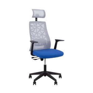 VITRIO ΚΑΡΕΚΛΑ ΓΡΑΦΕΙΟΥ ΓΚΡΙ ΜΠΛΕ 63x59x127cm