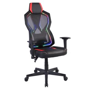 STORM ΚΑΡΕΚΛΑ GAMING ΓΡΑΦΕΙΟΥ ΜΑΥΡΟ ΚΟΚΚΙΝΟ 50x73x135cm