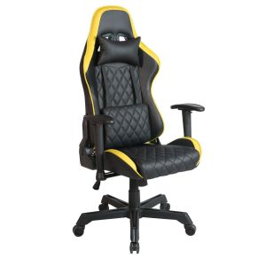 RANGER ΚΑΡΕΚΛΑ GAMING ΓΡΑΦΕΙΟΥ ΜΑΥΡΟ ΚΙΤΡΙΝΟ 52x74x138cm