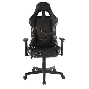 DYSKORD ΚΑΡΕΚΛΑ GAMING ΓΡΑΦΕΙΟΥ ΜΑΥΡΟ ΜΕ PATTERN 50x74x137cm