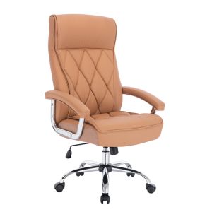 COMFY ΚΑΡΕΚΛΑ ΓΡΑΦΕΙΟΥ CAMEL ΧΡΩΜΙΟ 66.5x67.5x120cm