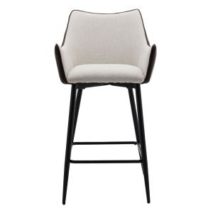 MALONE ΣΚΑΜΠΟ BAR ΓΚΡΙ ΑΝΟΙΧΤΟ ΚΑΦΕ ΣΚΟΥΡΟ 38x51x96cm