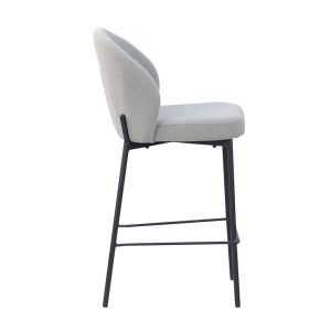 LUNE ΣΚΑΜΠΟ BAR ΓΚΡΙ 48x53.5x95.5cm