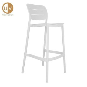 ZURICH ΣΚΑΜΠΟ BAR ΛΕΥΚΟ 50x48.5x103.5cm