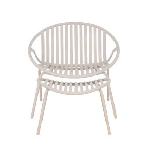 NADIN ΠΟΛΥΘΡΟΝΑ SET 2ΤΕΜ OFF WHITE 80x61.5x73cm