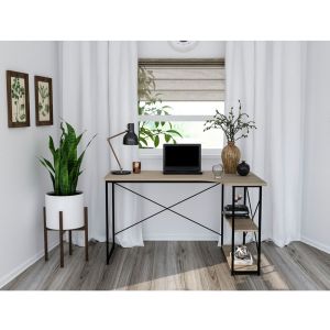 EDGE ΓΡΑΦΕΙΟ SONOMA ΜΑΥΡΟ 120x73x75cm