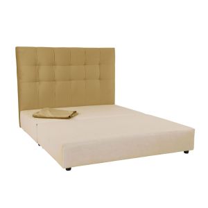 7DAYS ΚΡΕΒΑΤΙ ΧΩΡΙΣ ΑΠΟΘΗΚ. ΧΩΡΟ (ΓΙΑ ΣΤΡΩΜΑ 160x200cm) ΜΟΥΣΤΑΡΔΙ TEXAS08 161x207x122cm