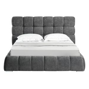 PUFFY ΚΡΕΒΑΤΙ (ΓΙΑ ΣΤΡΩΜΑ 160x200cm) ΓΚΡΙ 228x188x120cm