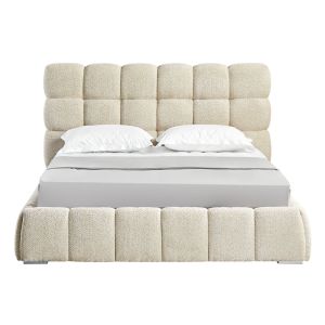 PUFFY ΚΡΕΒΑΤΙ (ΓΙΑ ΣΤΡΩΜΑ 160x200cm) BEIGE 228x188x120cm