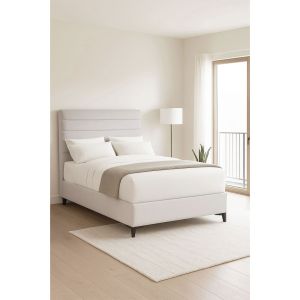 STRATTA ΚΡΕΒΑΤΙ ΜΕ ΑΠΟΘΗΚ. ΧΩΡΟ (ΓΙΑ ΣΤΡΩΜΑ 120x200cm) OFF WHITE 06-900 208x127x121cm