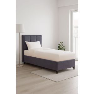 PIANO ΚΡΕΒΑΤΙ ΜΕ ΑΠΟΘΗΚ. ΧΩΡΟ (ΓΙΑ ΣΤΡΩΜΑ 90x200cm) ΓΚΡΙ 07-780 207x97x115cm