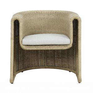 NADINE ΠΟΛΥΘΡΟΝΑ ΜΕ ΜΠΡΑΤΣΟ ΛΕΥΚΟ 69x72x72cm