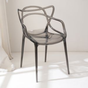 CHLOE ΚΑΡΕΚΛΑ ΔΙΑΦΑΝΟ/ΜΑΥΡΟ 54.5x55.5x83cm