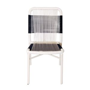 DOPPIO ΚΑΡΕΚΛΑ ΛΕΥΚΟ ΜΑΥΡΟ 46x58x83cm