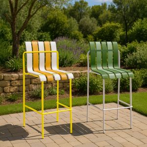 KIOSK ΣΚΑΜΠΟ BAR ΛΕΥΚΟ ΠΟΡΤΟΚΑΛΙ 54x40.5x110cm