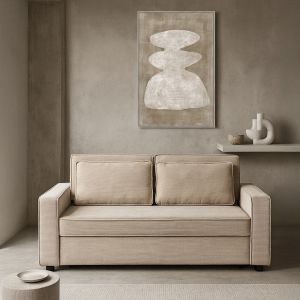 CUBO ΚΑΝΑΠΕΣ ΚΡΕΒΑΤΙ 3ΘΕΣΙΟΣ LATTE 172x90x89cm