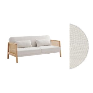 AMMOS ΚΑΝΑΠΕΣ ΚΡΕΒΑΤΙ 3ΘΕΣΙΟΣ OFF WHITE 196x82x81cm