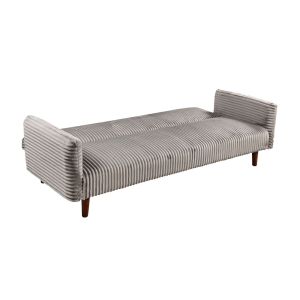 COTTLE ΚΑΝΑΠΕΣ ΚΡΕΒΑΤΙ 3ΘΕΣΙΟΣ ΓΚΡΙ ΑΝΟΙΧΤΟ 213x79x73cm