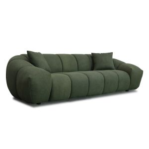 BOSSANOVA ΚΑΝΑΠΕΣ 3ΘΕΣΙΟΣ ΠΡΑΣΙΝΟ ΣΚΟΥΡΟ 255x115x71cm