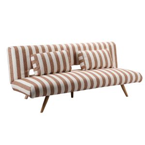 LA SPEZIA ΚΑΝΑΠΕΣ ΚΡΕΒΑΤΙ 3ΘΕΣΙΟΣ OFF WHITE TERRACOTTA 188x81x88cm