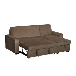 TRESOR ΚΑΝΑΠΕΣ ΚΡΕΒΑΤΙ ΓΩΝΙΑ ΑΝΑΣΤΡΕΨΙΜΗ ΚΑΦΕ 223x145x91cm