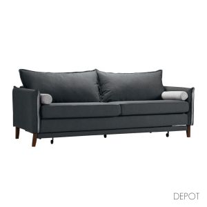 COMMODO ΚΑΝΑΠΕΣ ΚΡΕΒΑΤΙ 3ΘΕΣΙΟΣ ΑΝΘΡΑΚΙ NEVE 97 ΓΚΡΙ NEVE 83 230x81x88cm