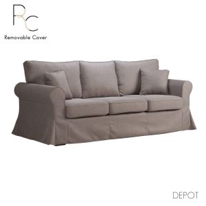 ASHLEY ΚΑΝΑΠΕΣ 3ΘΕΣΙΟΣ ΜΕ ΑΠΟΣΥΡΟΜΕΝΟ ΚΑΦΕ ΑΝΟΙΧΤΟ TWIST 03 215x85x95cm