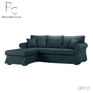 ASHLEY ΚΑΝΑΠΕΣ ΓΩΝΙΑ ΑΡΙΣΤΕΡΗ ΜΕ ΑΠΟΣΥΡΟΜΕΝΟ ΜΠΛΕ TWIST 13 236x171x91cm