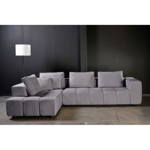 TOMOS ΚΑΝΑΠΕΣ ΓΩΝΙΑ ΑΡΙΣΤΕΡΗ ΓΚΡΙ LEGASY 18 298x200x85cm