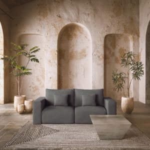 BOX ΠΟΛΥΘΡΟΝΑ ΜΕ ΜΠΡΑΤΣΟ ΑΝΑΣΤΡΕΨΙΜΗ ΓΚΡΙ VOGUE 14 107x107x85cm