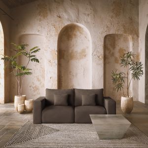 BOX ΠΟΛΥΘΡΟΝΑ ΜΕ ΜΠΡΑΤΣΟ ΑΝΑΣΤΡΕΨΙΜΗ ΚΑΦΕ VOGUE 5 107x107x85cm