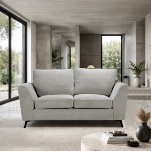 BOEL ΚΑΝΑΠΕΣ 2ΘΕΣΙΟΣ ΓΚΡΙ BERGAMO 92 160x86x92cm