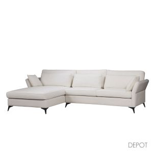 PARFAIT ΚΑΝΑΠΕΣ ΓΩΝΙΑ ΑΡΙΣΤΕΡΗ BEIGE LEGASY 15 307x185x92cm