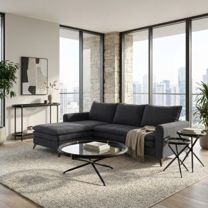 SCANDALO ΚΑΝΑΠΕΣ ΓΩΝΙΑ ΑΝΑΣΤΡΕΨΙΜΗ ΑΝΘΡΑΚΙ ASTI 15 265x188x99cm