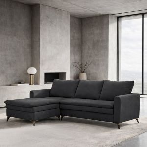 SCANDALO ΚΑΝΑΠΕΣ ΓΩΝΙΑ ΑΝΑΣΤΡΕΨΙΜΗ ΑΝΘΡΑΚΙ ASTI 15 265x188x99cm