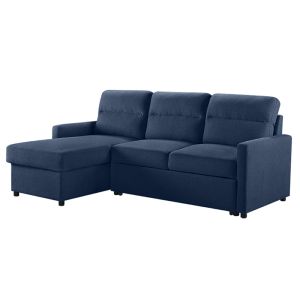 TUCAN SOFA BED REVERSABLE CORNER BLUE 213x148x93